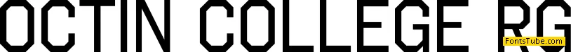 Octin College Font