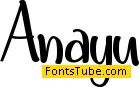 Anayu - Personal Use Font