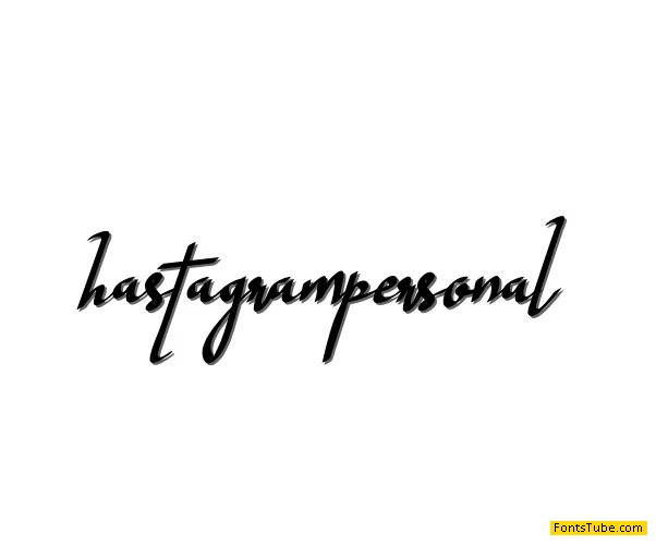 Hastagram Personal Font