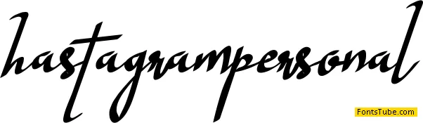 Hastagram Personal Font