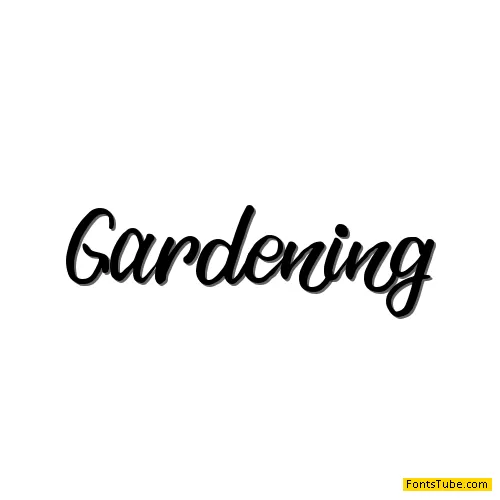 Gardening - personal use Font