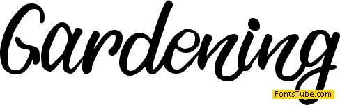 Gardening - personal use Font