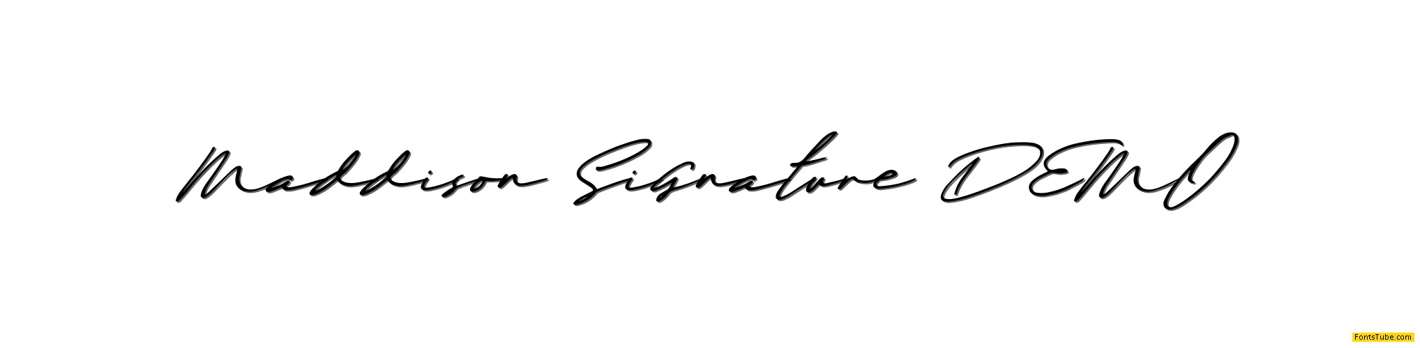 Maddison Signature DEMO Font