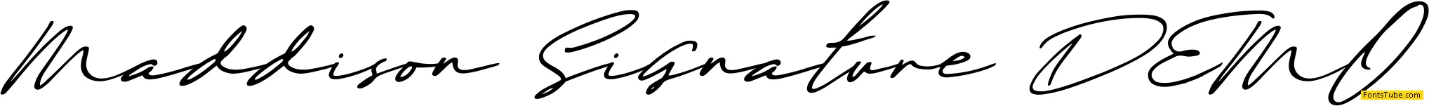 Maddison Signature DEMO Font