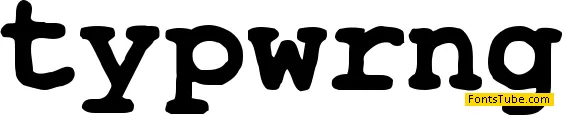 TypeWrong Font