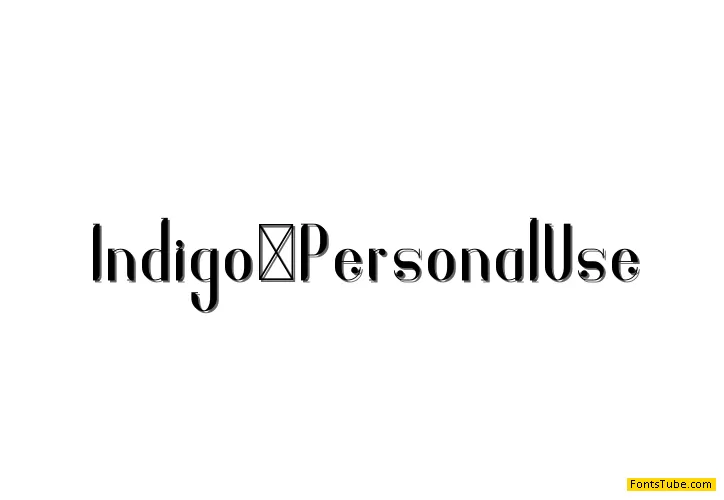 Indigo Font