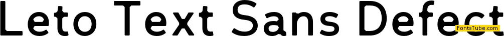 Leto Text Sans Defect Font