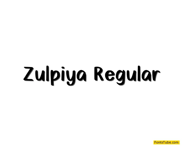 Zulpiya Font