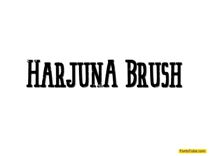 HarjunA Brush Font