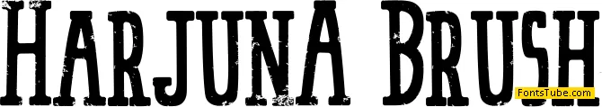 HarjunA Brush Font
