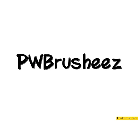 PWBrusheez Font