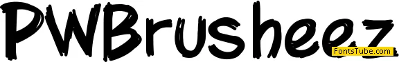 PWBrusheez Font