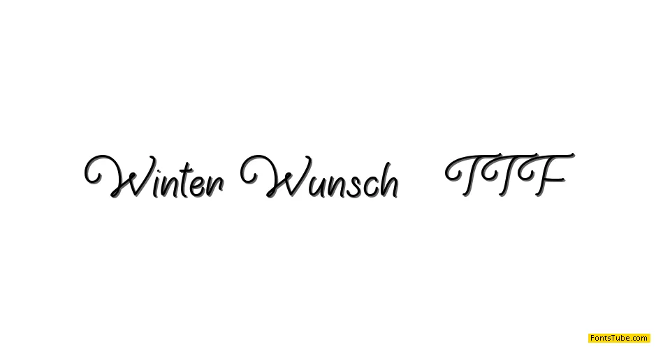 Winter Wunsch Font