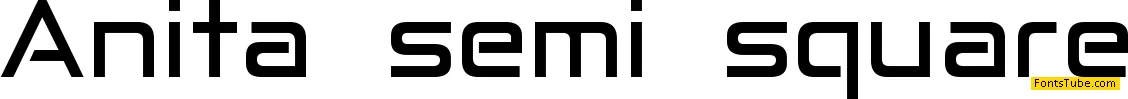 Anita Semi-square Font