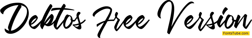 Debtos Script Free Version Font