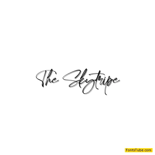 The Skytripe Font