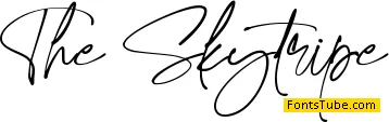 The Skytripe Font