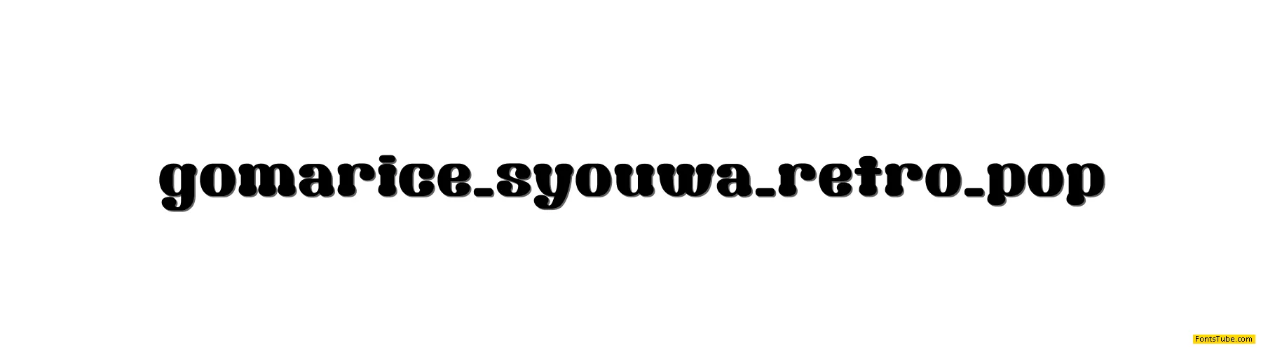 Syouwa Retro Pop Font