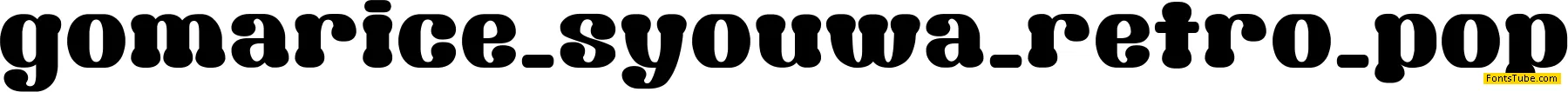 Syouwa Retro Pop Font