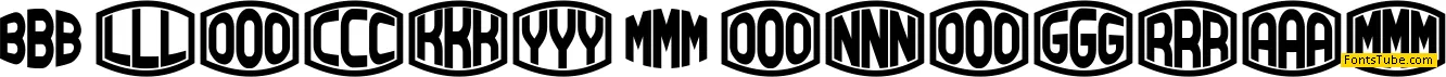 Blocky Monogram Font