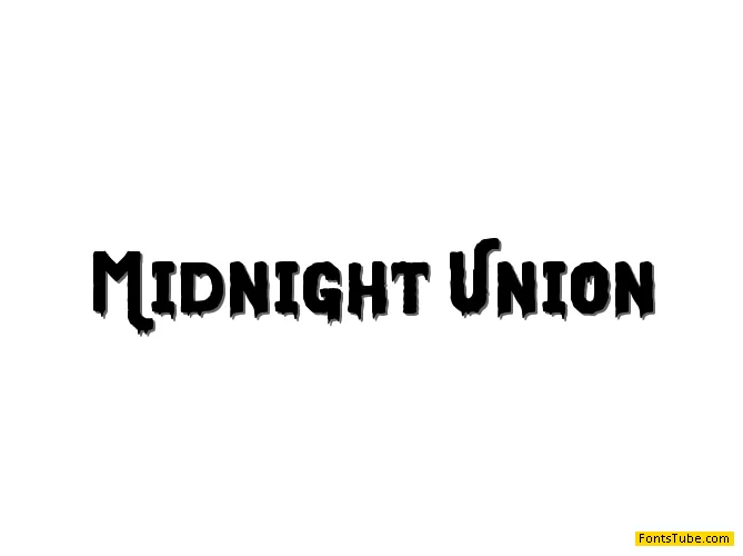 Midnight Union Font