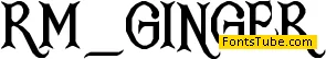 RM Ginger Font