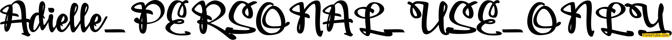 Adielle PERSONAL USE ONLY Font