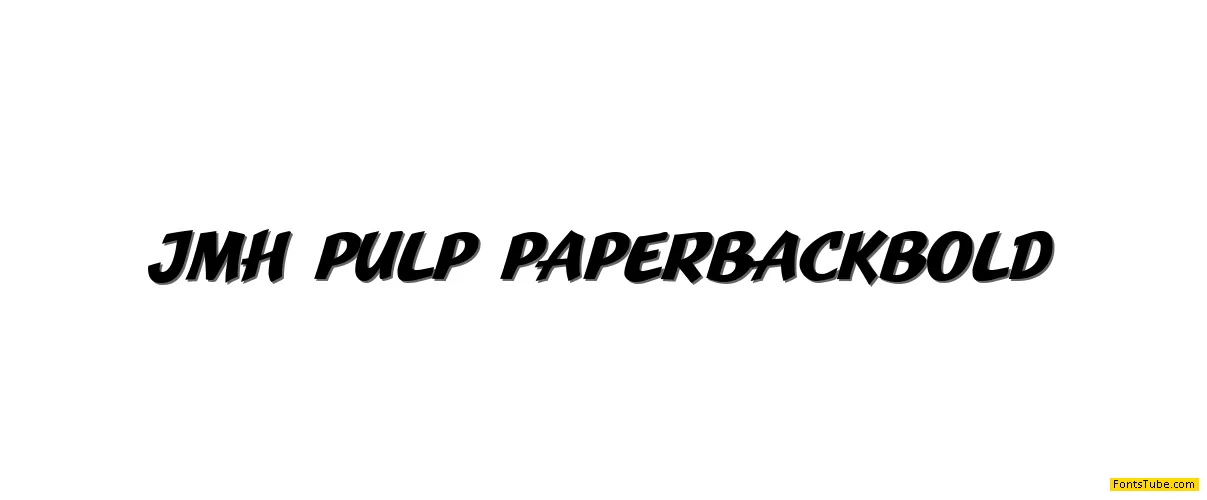 JMH Pulp Paperback Font Family