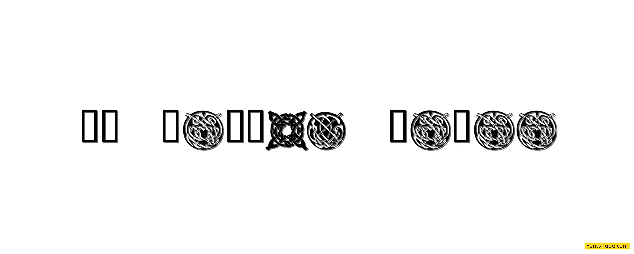 KR Keltic Three Font