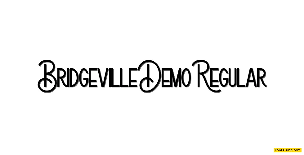 Bridgeville Demo Font