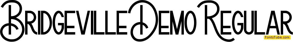 Bridgeville Demo Font
