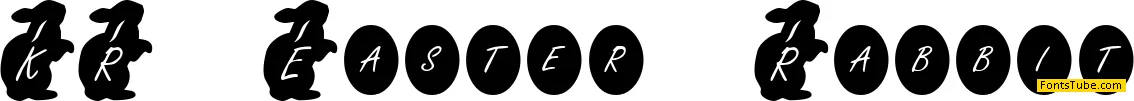 KR Easter Rabbit Font