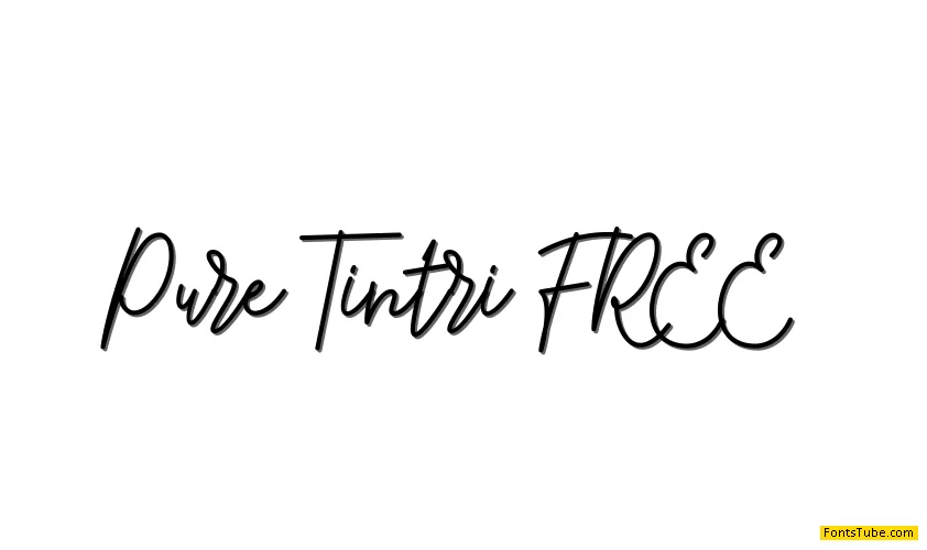 Pure Tintri FREE Font