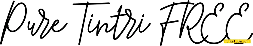 Pure Tintri FREE Font