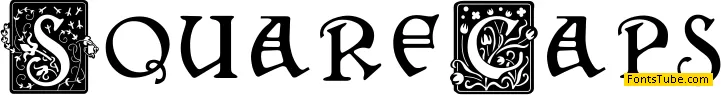 SquareCaps Font