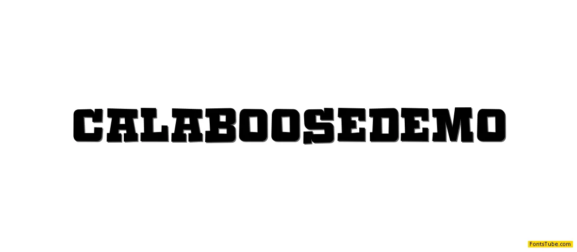 Calaboose DEMO Font