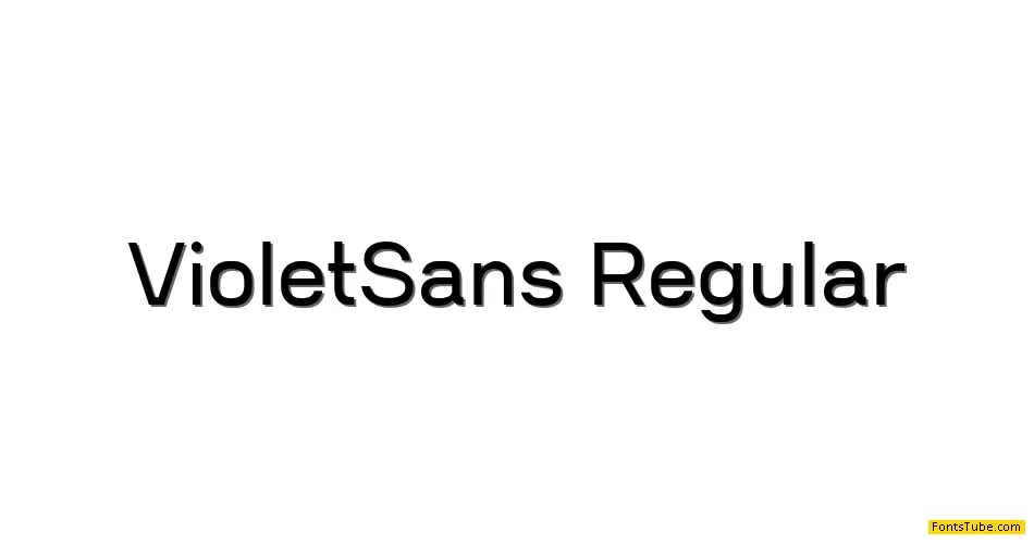 Violet Sans Font