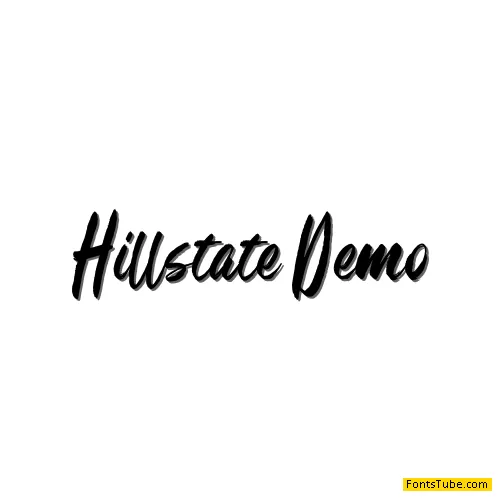 Hillstate Demo Font
