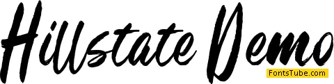 Hillstate Demo Font