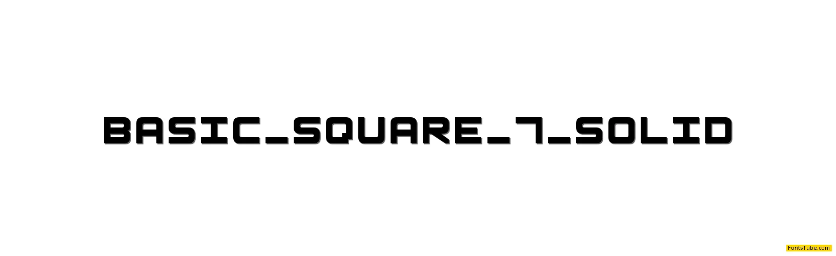 Basic Square 7 Font Family