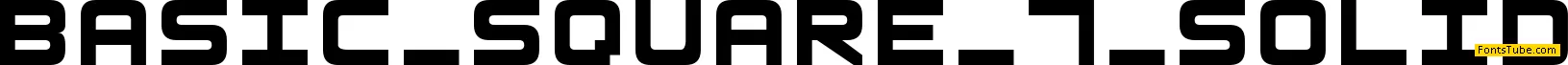 Basic Square 7 Font Family