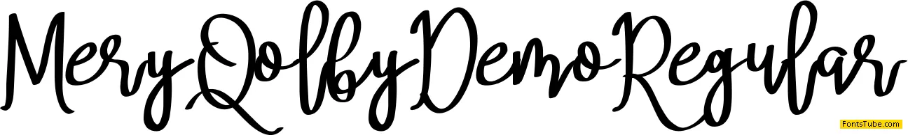 Mery Qolby Demo Font Family