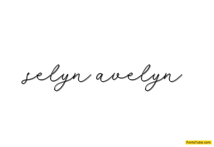 selyna avelyn Font