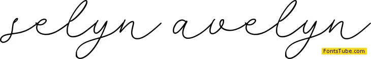 selyna avelyn Font