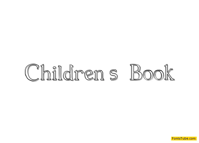 Children s Book Font