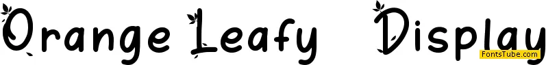 Orange Leafy Font