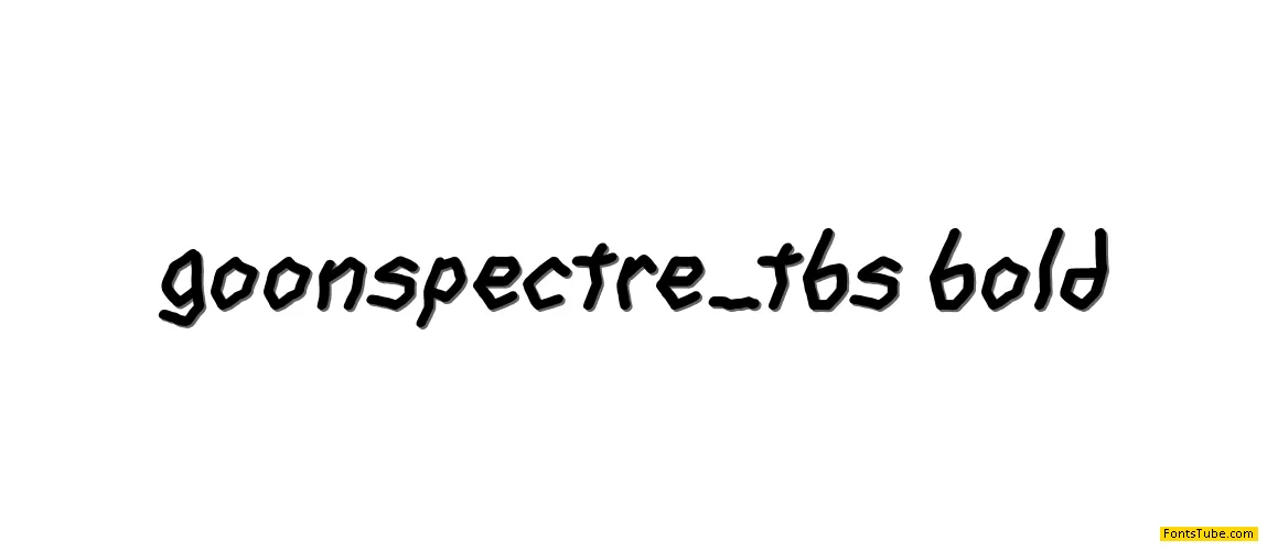 goon spectre TBS Font Family