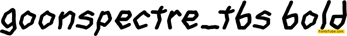 goon spectre TBS Font Family