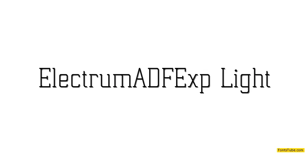 Electrum ADF Exp Font Family
