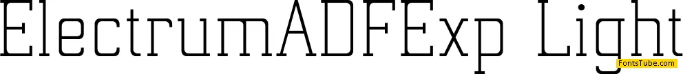 Electrum ADF Exp Font Family